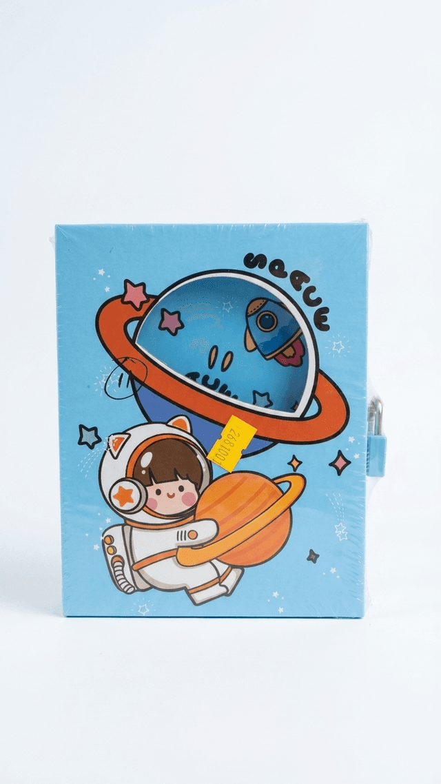 ๐ Astronaut Secret Diary with Lock and Key โ Premium Space Journal for Kids ๐