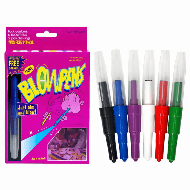 Blow Pen Washable Colour Pens Set for Kids Art & Craft
