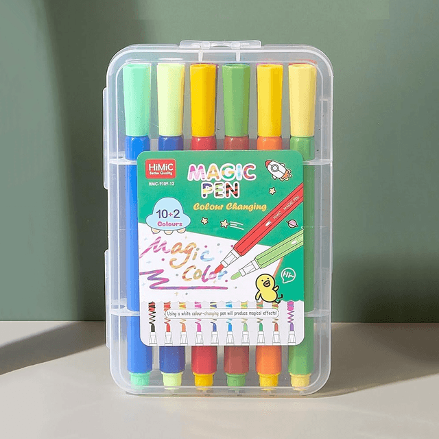 12 Color Magic Colour Changing Sketch Pen Set for Kids Art