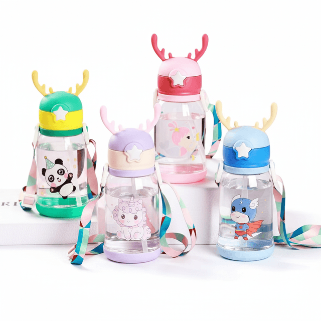 Cute Deer Water Bottle for Kids - 500 ml | BPA Free